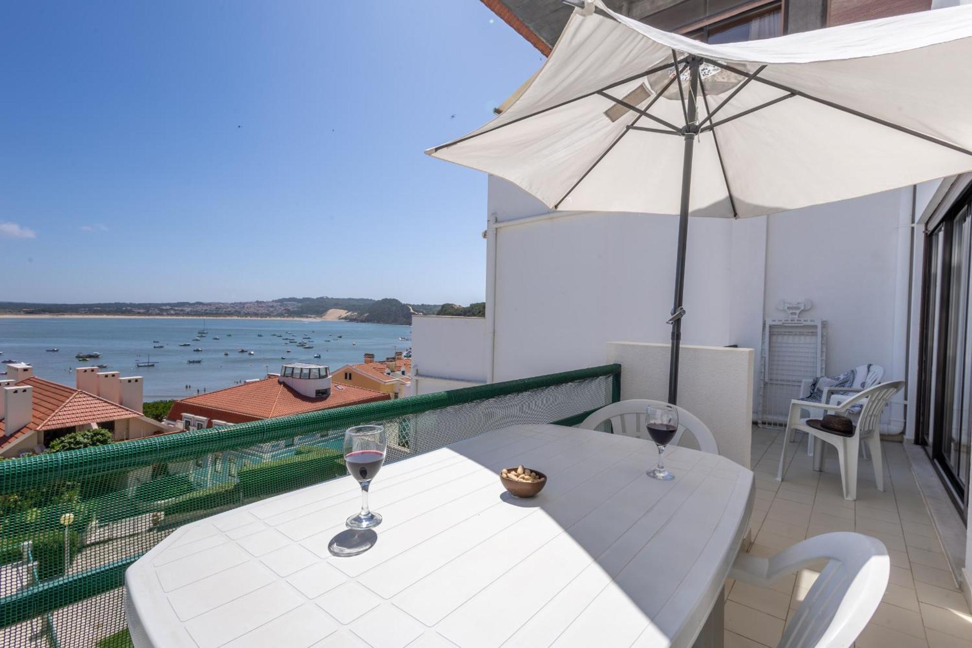 Apartamento Concha Mar com vista sobre a Baía São Martinho do Porto Exterior foto